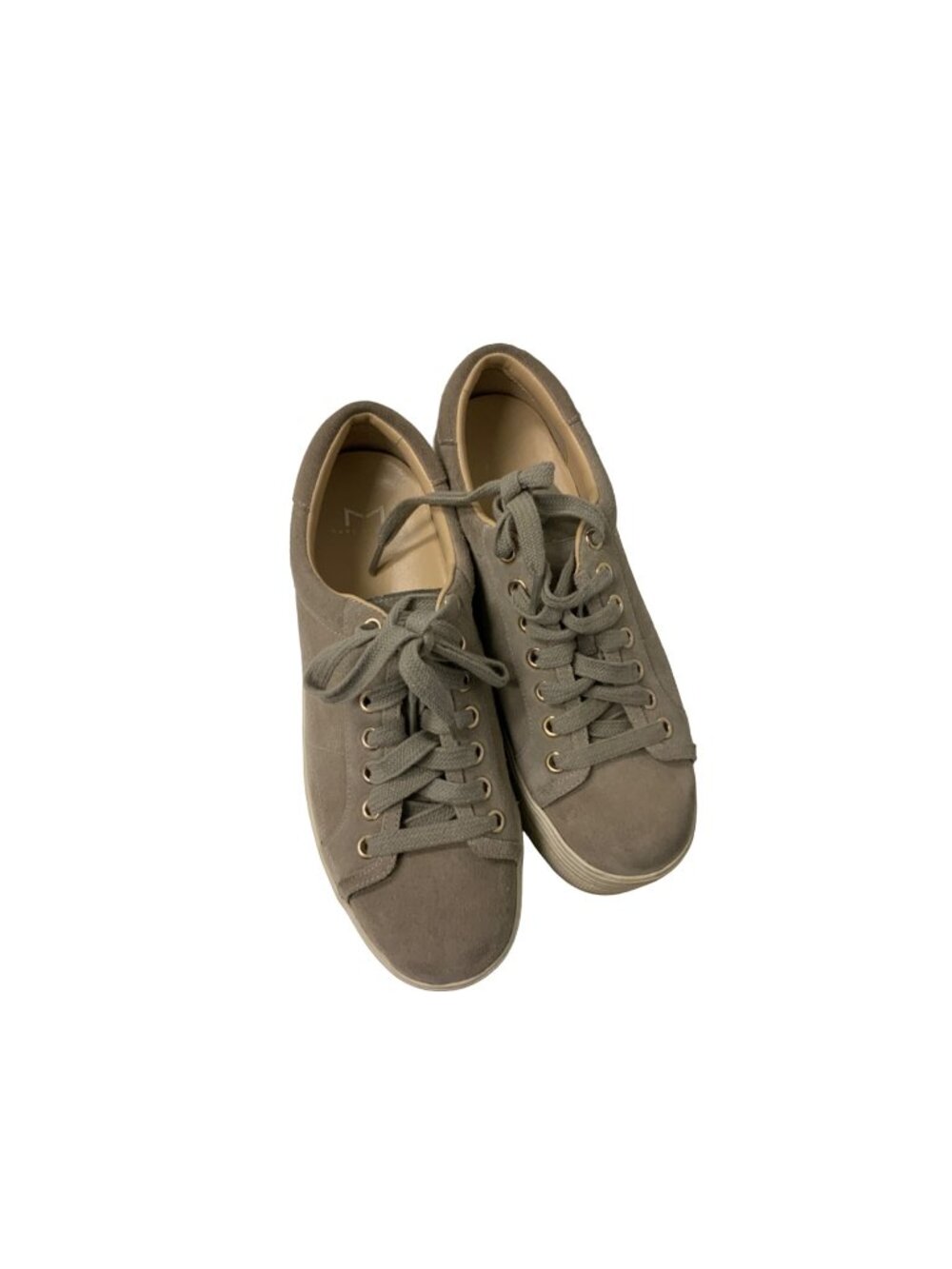 Marc Fisher Ltd Taupe Suede MLEMMY Platform Sneakers